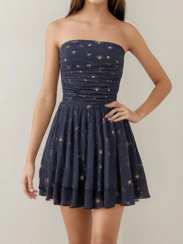 Straight Glitter Ruched Homecoming Dresses #Milly02054481