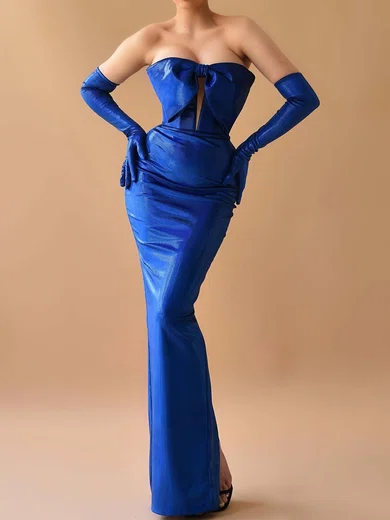 Unique Sheath/Column Straight Cut Out Bow Formal Dresses PT02028330
