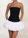 Strapless Satin Puffball Homecoming Dresses PT02054760