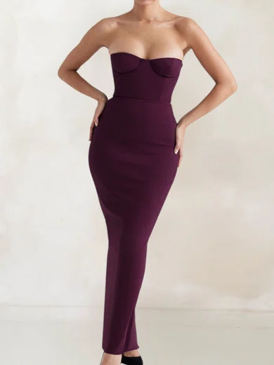Elegant Sheath/Column Stretch Crepe Sweetheart Formal Dresses PT02028518