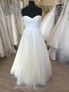 Ball Gown/Princess Sweetheart Tulle Floor-length Wedding Dress With Ruched #Milly00028638