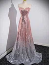 Ball Gown Strapless Sparkly Sequin Prom Dresses #Milly020124033