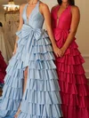 Corset Ball Gown/Princess Taffeta Bow Ruffle Prom Dresses #Milly020124107