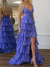 Puffy Ball Gown/Princess Organza Lace-Up Ruffle Prom Dresses #Milly020124116