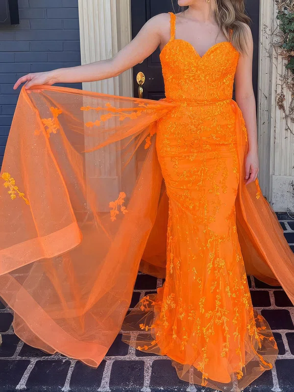 Mermaid Sweetheart Tulle Prom Dresses With Appliques #Milly020124139