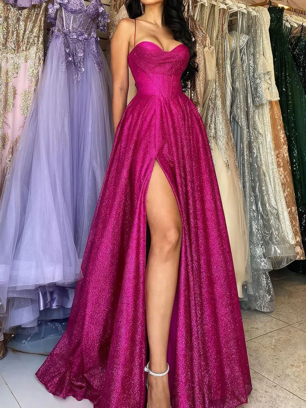 Glitter Ball Gown/Princess Sweetheart Ruched Prom Dresses #Milly020124176