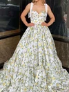 Puffy Ball Gown/Princess Satin Sweetheart Floral Prom Dresses #Milly020124231