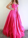 Puffy Ball Gown/Princess Satin Sweetheart Cut Out Prom Dresses #Milly020124241