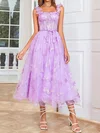Ball Gown Sweetheart Tulle Floral Prom Dresses With Butterfly #Milly020124334