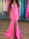 Mermaid Sweetheart Jersey Beaded Prom Dresses With Appliques #Milly020124385
