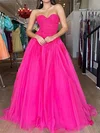 Puffy Ball Gown/Princess Tulle Sweetheart Appliques Prom Dresses #Milly020124689