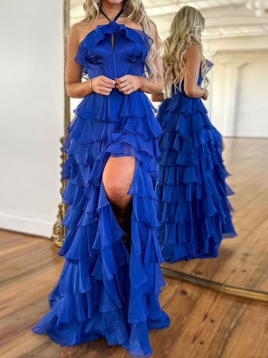 Unique Ball Gown/Princess Chiffon Tiered Ruffle Prom Dresses #Milly020124789