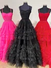 Ball Gown Sweetheart Tulle Ruffle Tiered Prom Dresses With Beading #Milly020125264