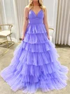 Cute Ball Gown/Princess Tulle Tiered Ruched Prom Dresses #Milly020125277