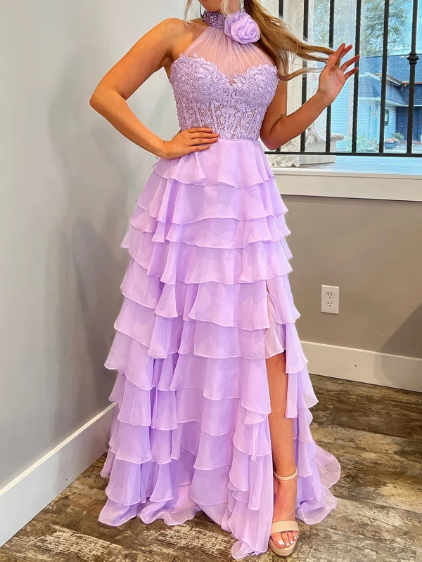 Corset Ball Gown/Princess Chiffon Tiered Ruched Prom Dresses #Milly020125319