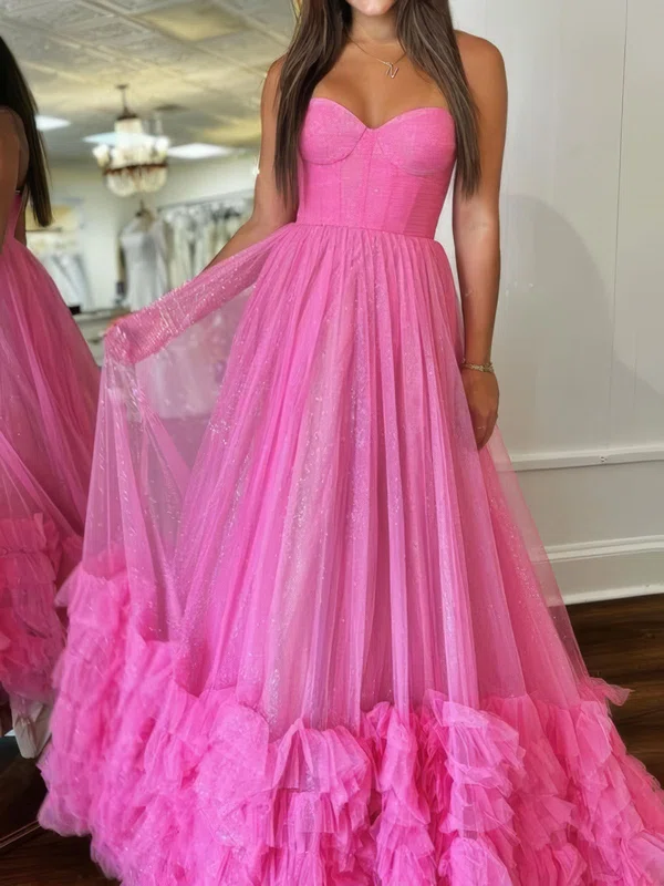 Glitter Ball Gown/Princess Sweetheart Ruffle Prom Dresses #Milly020125368