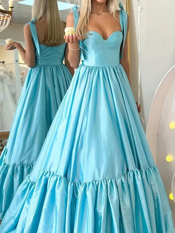 Puffy Ball Gown/Princess Satin Sweetheart Ruffle Prom Dresses #Milly020125389