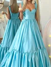 Puffy Ball Gown/Princess Satin Sweetheart Ruffle Prom Dresses #Milly020125389