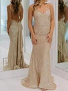Mermaid V-neck Backless Sparkly Sequin Prom Dresses #Milly020125420
