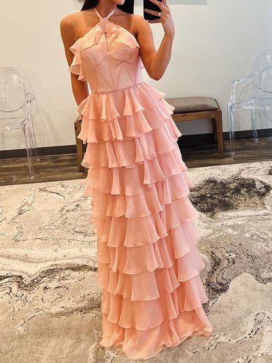 Cute Ball Gown/Princess Chiffon Tiered Ruffle Prom Dresses #Milly020125519