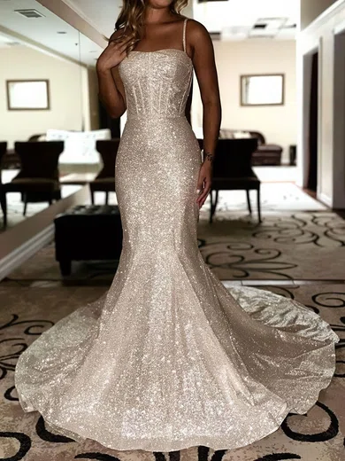 Mermaid Sweetheart Sparkly Sequin Prom Dresses #Milly020125603