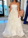 Puffy White Organza Ball Gown/Princess Tiered Ruffle Prom Dresses #Milly020125633