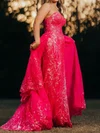 Ball Gown Strapless Sparkly Sequin Prom Dresses With Appliques #Milly020125106