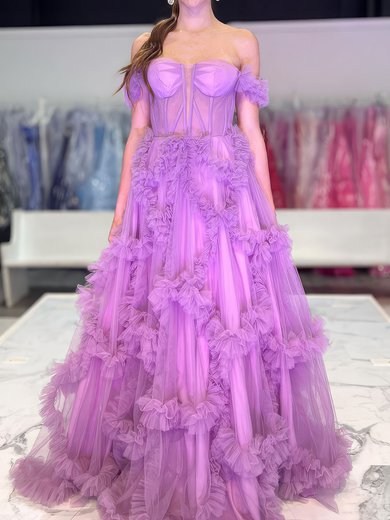 Cute Ball Gown/Princess Tulle Ruffle Prom Dresses #Milly020125143