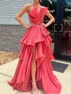 Unique Ball Gown/Princess Satin Straight Pleated Prom Dresses #Milly020125167