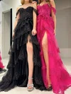 Corset Ball Gown/Princess Tulle Appliques Tiered Prom Dresses #Milly020125193