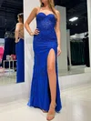 Corset Sheath/Column Tulle Sweetheart Appliques Prom Dresses #Milly020125194