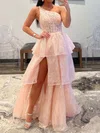 Glitter Ball Gown/Princess One Shoulder Appliques Prom Dresses #Milly020124921