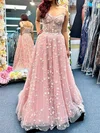 Cute Ball Gown/Princess Tulle Sweetheart Appliques Prom Dresses #Milly020124955