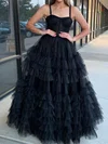 Ball Gown Sweetheart Tulle Ruffle Tiered Prom Dresses #Milly020125865