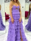 Puffy Ball Gown/Princess Tulle Sweetheart Ruched Prom Dresses #Milly020125928