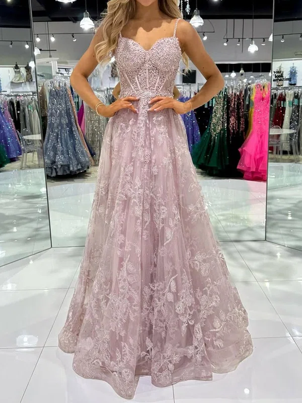 Ball Gown Sweetheart Lace Prom Dresses With Appliques #Milly020125939
