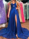Sparkly A-line Strapless Metallic Prom Dresses With Ruched #Milly020125957