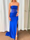 Sheath/Column Strapless Jersey Corset Prom Dresses With Ruched #Milly020126121