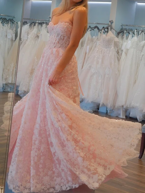 Glitter Ball Gown/Princess Sweetheart Floral Prom Dresses #Milly020126239