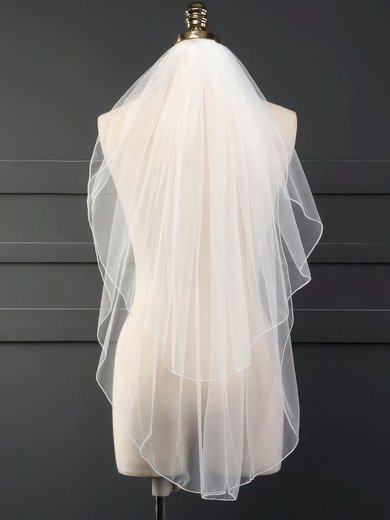 Elbow Bridal Veils Two-tier Ribbon Edge #Milly03010287