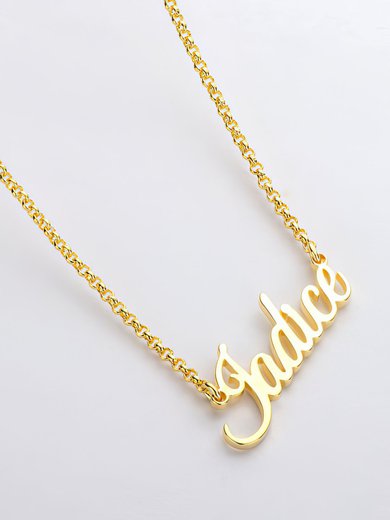 Custom 18k Gold Plated Letter Name Necklace Birthday Gifts #Milly03060209