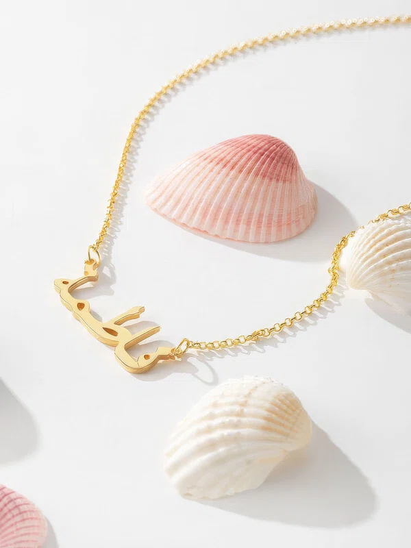 Custom 18k Gold Plated Silver Name Necklace Arabic Necklace - Birthday Gifts (288219230) #Milly03060210