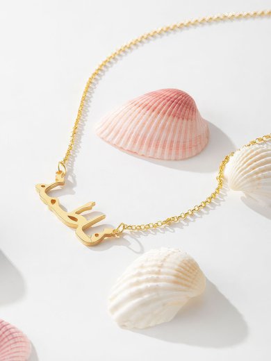 Custom 18k Gold Plated Silver Name Necklace Arabic Necklace - Birthday Gifts (288219230) #Milly03060210
