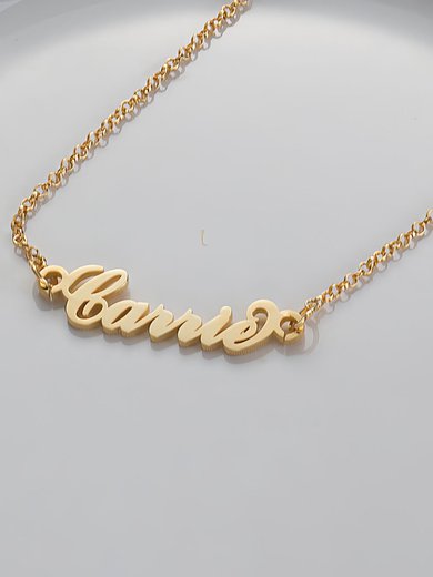 Custom 18k Gold Plated Letter Name Necklace Birthday Gifts #Milly03060214