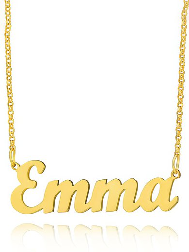 Custom 18k Gold Plated Letter Name Necklace Birthday Gifts #Milly03060217