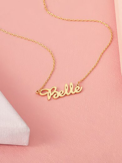 Custom 18k Gold Plated Letter Name Necklace Birthday Gifts #Milly03060221