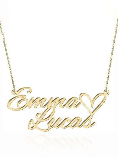 Attractive Beautiful Fashionable Name Necklace With Heart #Milly03060227