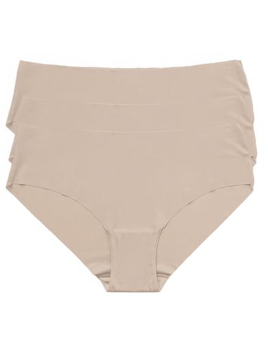 Special Offer 3 PCS Seamless Nude Microfibre Briefs #Milly03110030