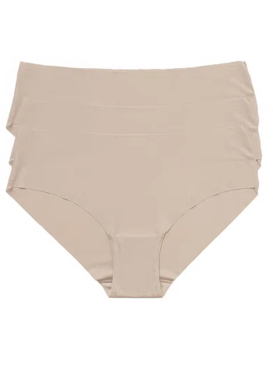 Special Offer 3 PCS Seamless Nude Microfibre Briefs #Milly03110030