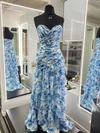 Cute Trumpet/Mermaid Chiffon Sweetheart Ruched Prom Dresses #Milly020126814